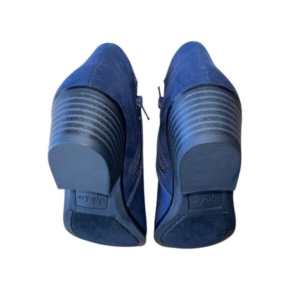 Style & Co - Navy Blue Bootie - Wiley F1 - Women’s Size 5.5 - Picture 9 of 10